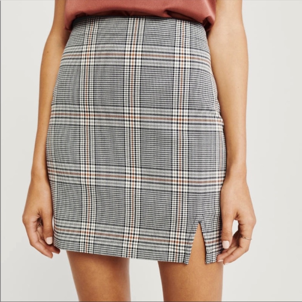 Abercrombie & Fitch Plaid A-Line Mini Skirt